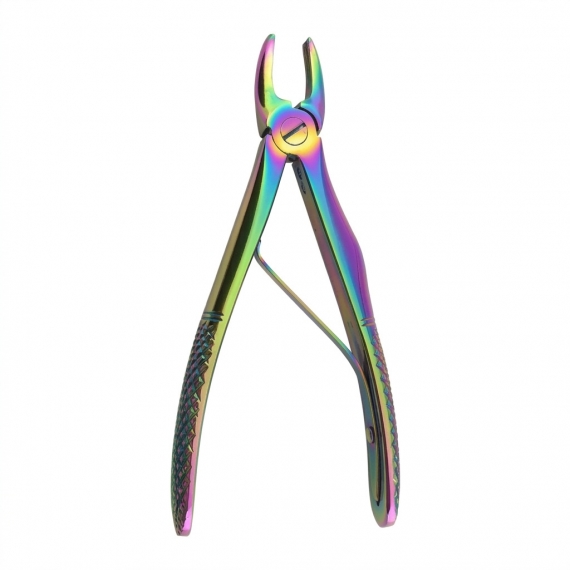 Berten forceps for children for baby teeth, titanium, multicolor / upper front
