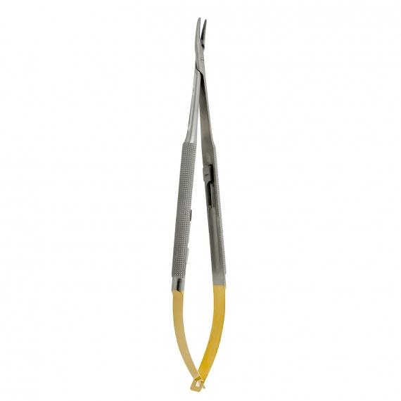 TC Gold Micro Curved Needle Holder 