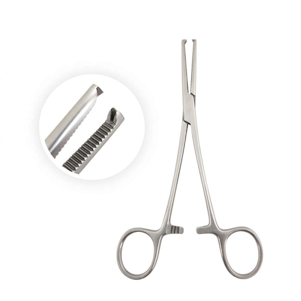 Kocher forceps straight with teeth 2:1 14 cm
