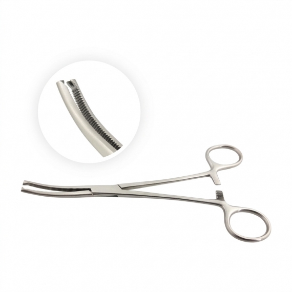 Kocher forceps curved with teeth 2:1 20 cm