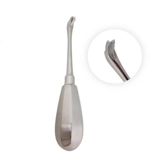 Proffsdent crown removal lever, curved, cross-shaped, 14.5 cm